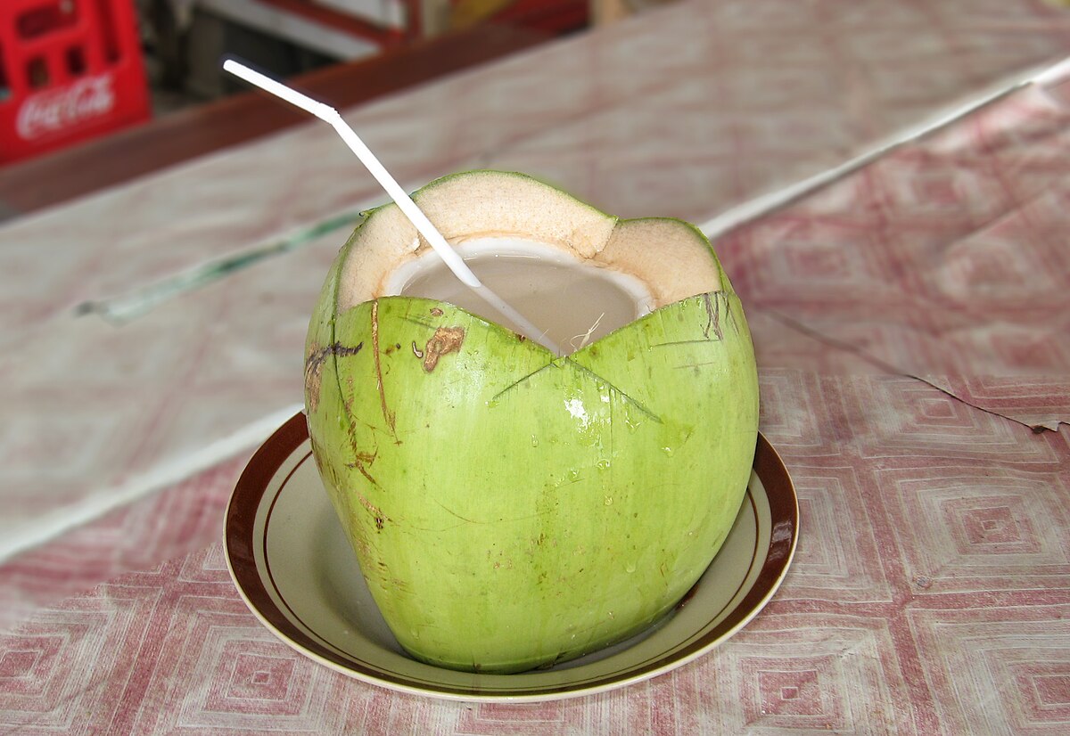 fresh green coconut